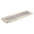 Abco 5 in. x 18 in. White Helper Dust Mop Slot Pocket White Backing DMTL-13518W-EA